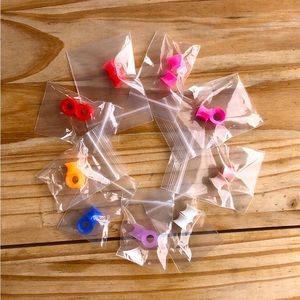 3/$30 lot of 9 silicone tunnels 0g/8mm